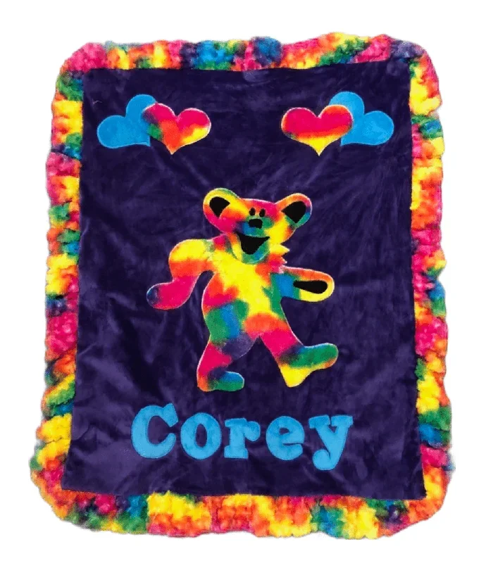 Grateful Bear Boogie Baby Crib Blanket