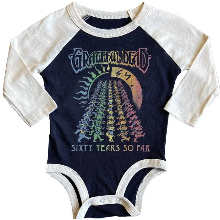 Grateful Dead 60 Years Recycled Raglan Onesie