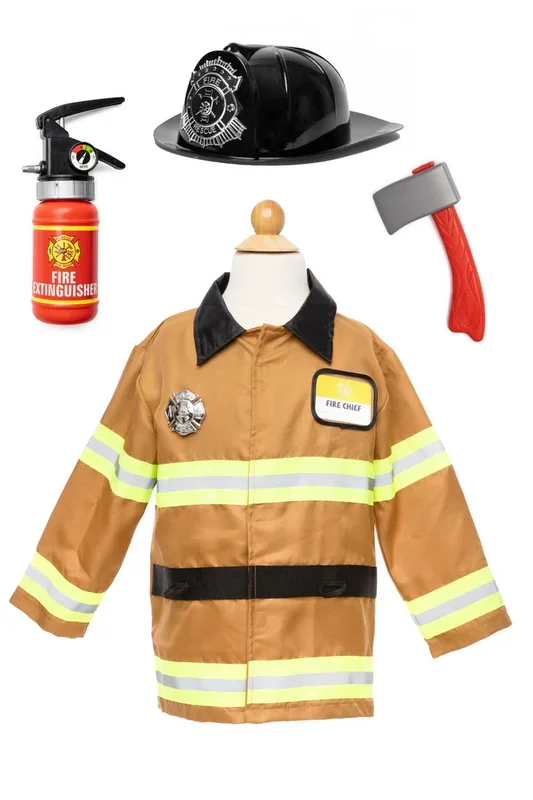 Great Pretenders Firefighter Set Tan | Sz 5-6