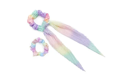 Great Pretenders Pastel Rainbow Scrunchies