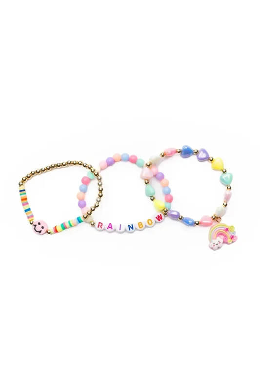 Great Pretenders Rainbow Smiles Bracelet Set