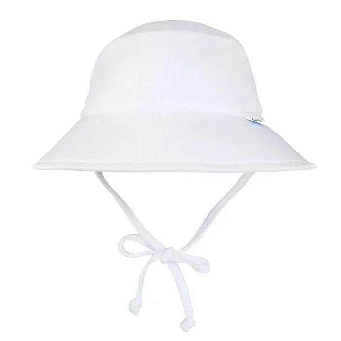 Green Sprouts Breathable Bucket Hat | White