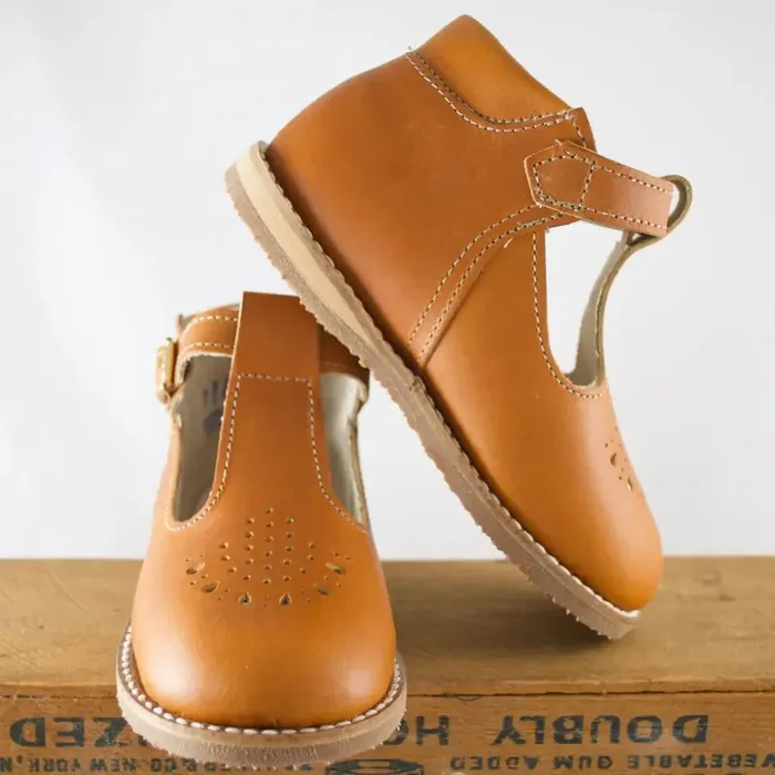 Greta T-strap – Warm Brown
