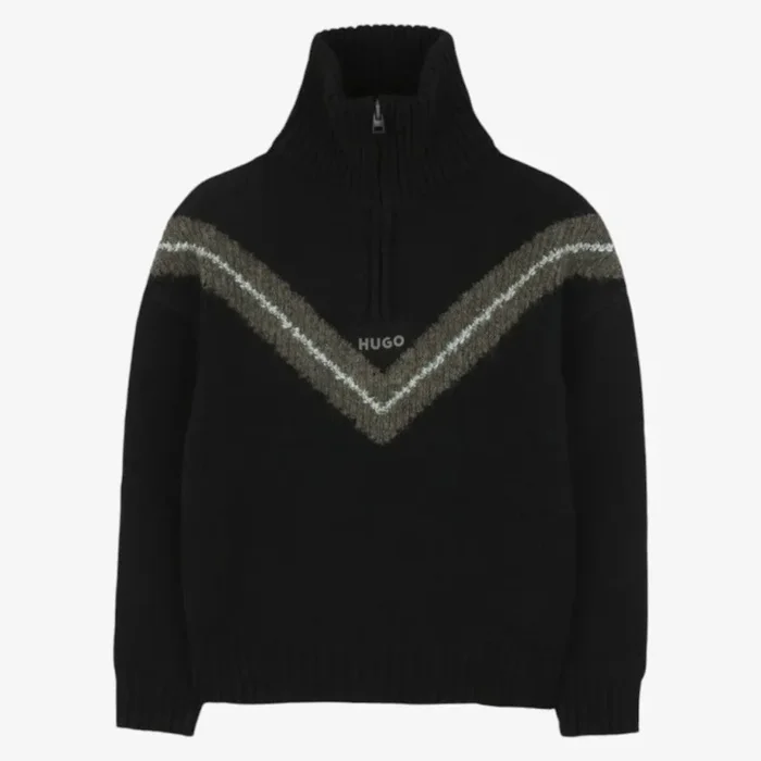 Half Zip Sweatshirt – Black