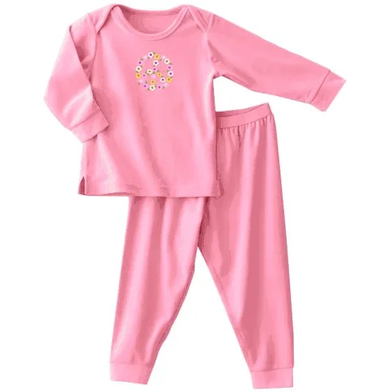 Halo ComfortLuxe Flannel Feel 2 Piece Set in Pink Peace – 12 Months