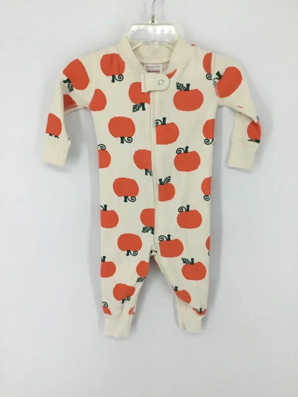 Hanna Andersson Child Size 3-6 Months Orange Halloween Pajamas