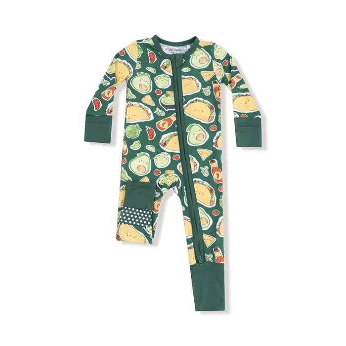 Happy Tacos 2 Way Zipper Romper
