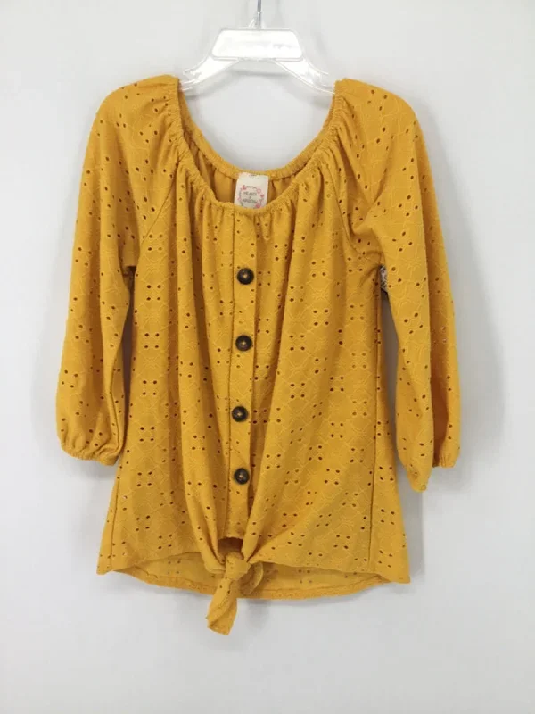 Heart & Arrow Child Size 7 Yellow Shirt – girls