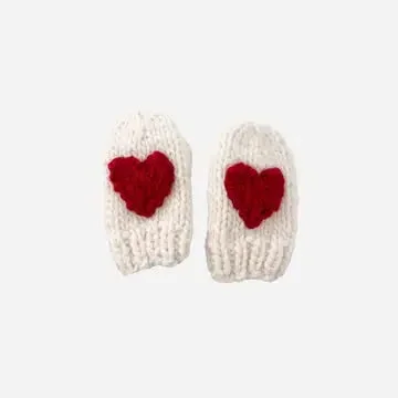 Heart Mittens Red Baby Kid Accessories Valentine’s Love