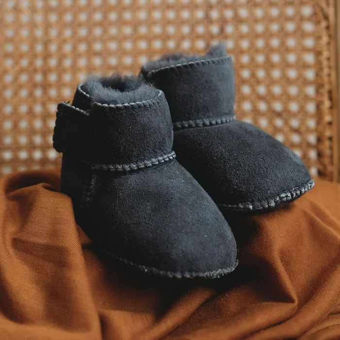 Heitmann Lambskin Booties – Anthracite