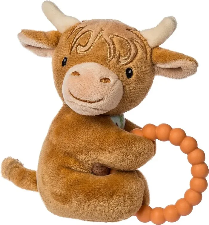 Hetty Highland Cow Teether Rattle – 6 “