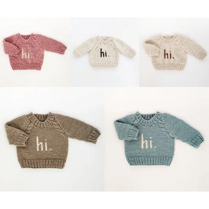 HI Crew Neck Sweater Asst Colors