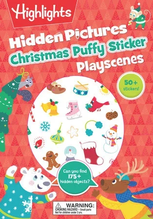 Hidden Pictures Christmas Puffy Sticker Playscenes
