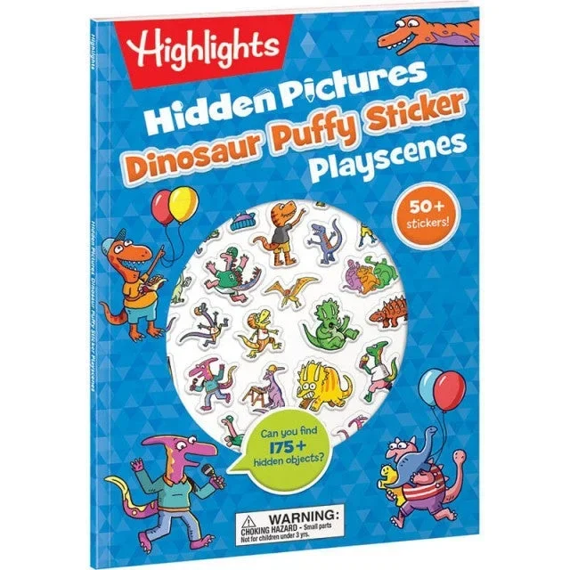 Highlights Hidden Pictures Puffy Stickers Playscenes Dinosaurs
