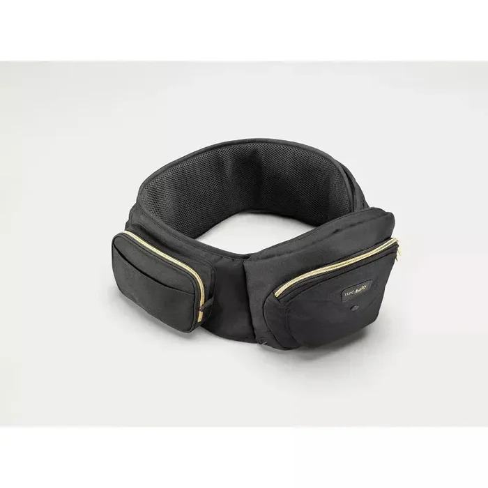 Hip Seat Baby Carrier – Black/Gold (See Description)