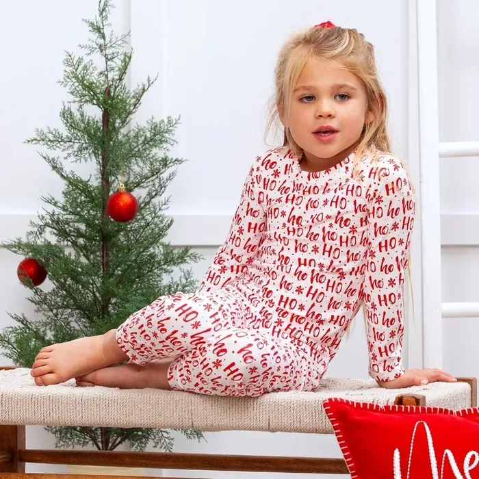Ho-ho-ho Kid’s Bamboo Pajama Set