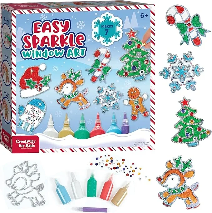 Holiday Easy Sparkle Window Art Craft Kit