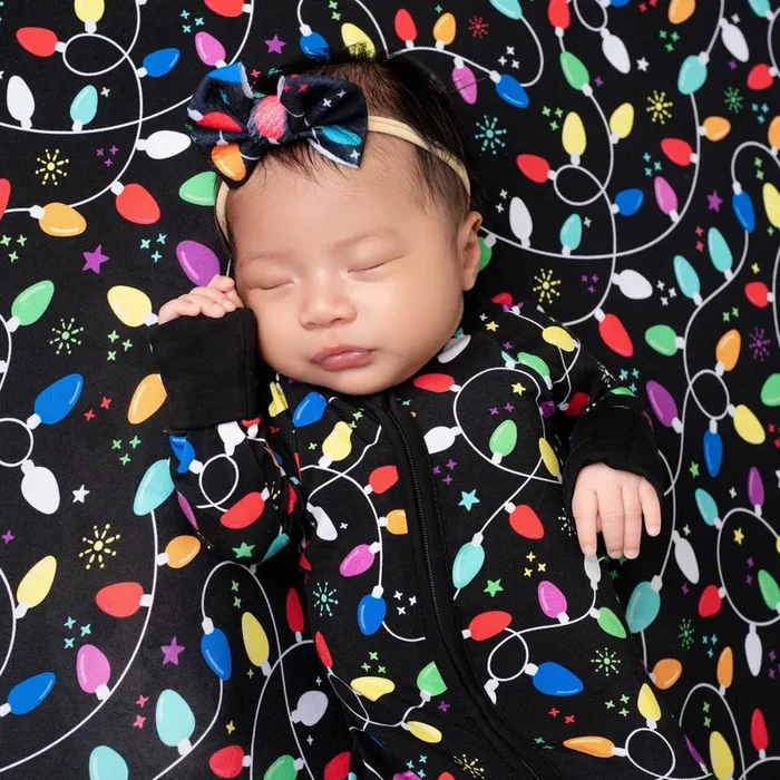 Holiday Lights | Baby Girl Nylon Bow