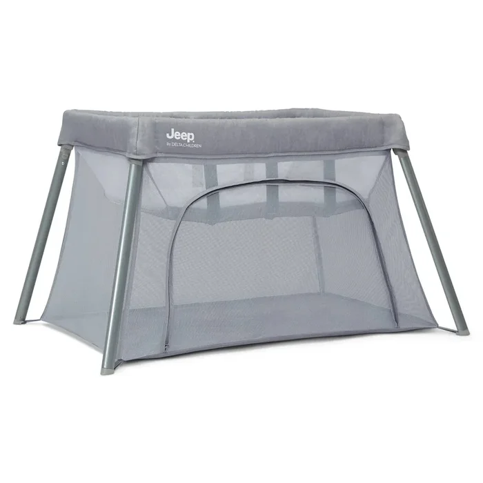 Horizon Compact Travel 2-in-1 Playard and Bassinet – Light Gray