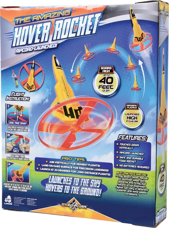 Hover Rocket with Ripcord Flying Action Age 6+