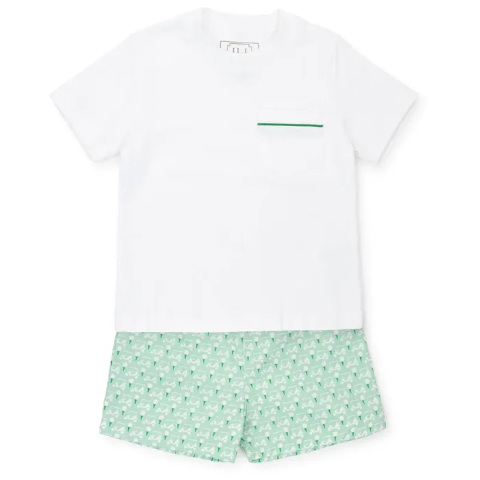 Hudson Boys’ Pima Cotton Short Set – Golf Putting Green