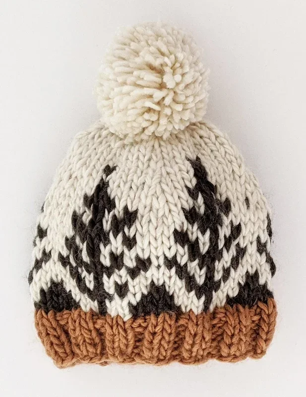 Huggalugs Forest Knit Beanie Hat – Natural, Small (0-6 months)