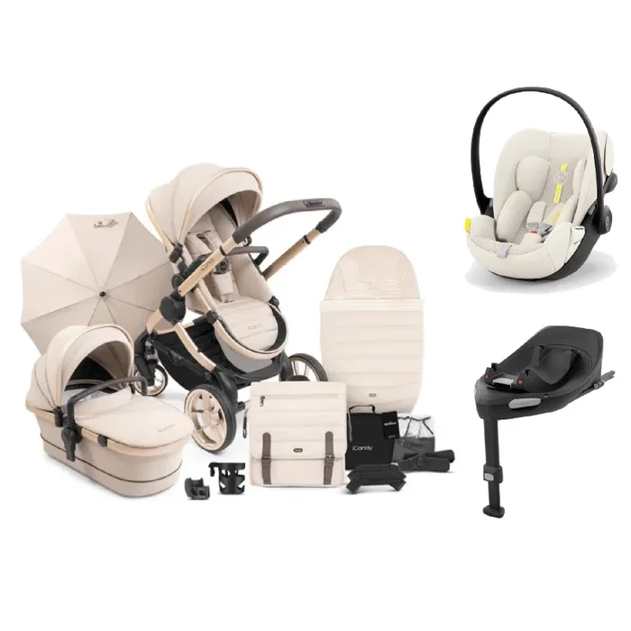 iCandy Peach 7 (Cloud G) Complete Travel System – Biscotti/Seashell Beige