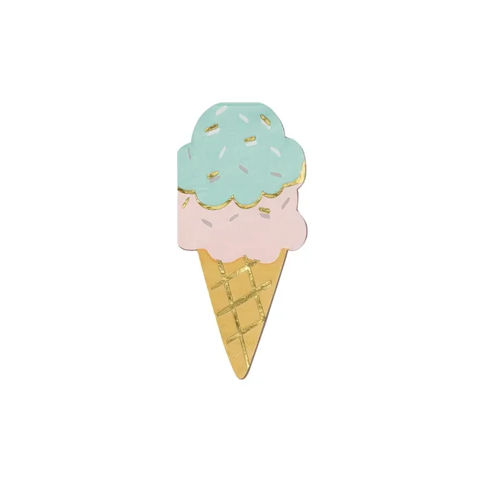 Ice Cream Cone Napkins (25 Per Pack)
