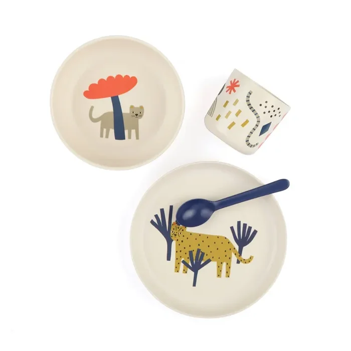 Illustrated Bamboo Kid Set – Leopard