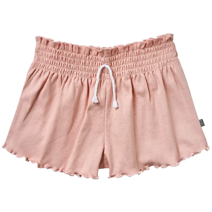 Infant & Toddler Girls Light Rose Smocked Wide Leg Shorts