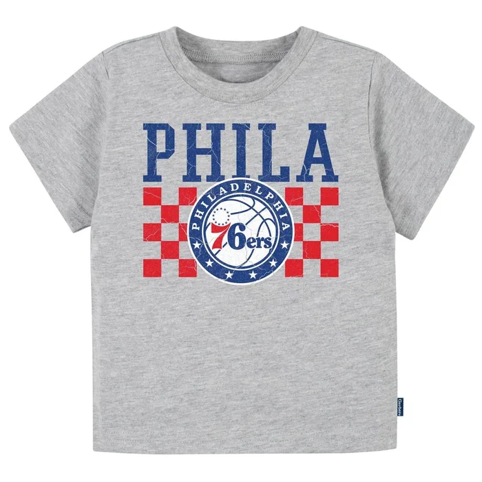 Infant & Toddler Neutral Gray Philadelphia 76Ers T-Shirt