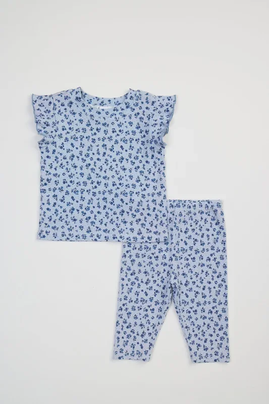 Infant Girl Ditsy Floral Tee & Legging Set