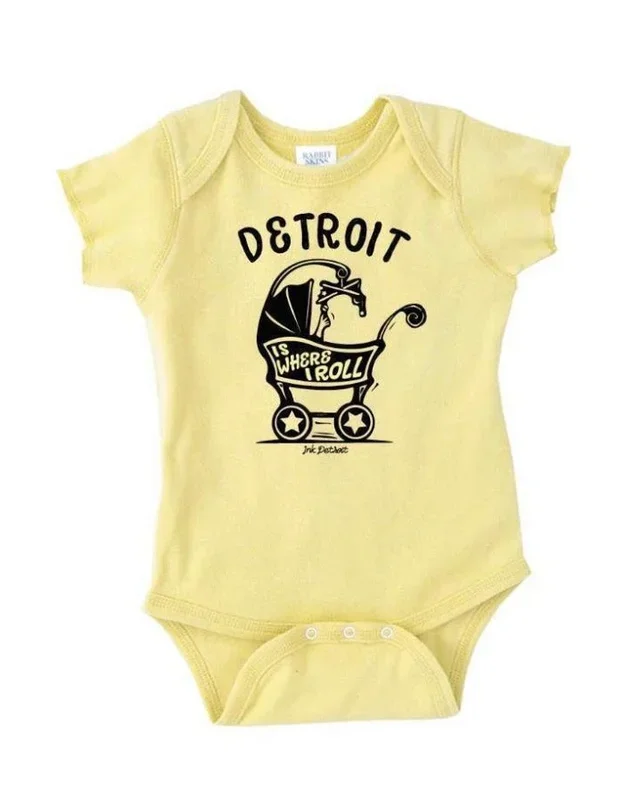 Ink Detroit Detroit Is Where I Roll Onesie