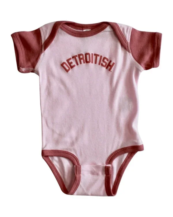 Ink Detroit Detroitish Onesie | Two-Tone Mauve