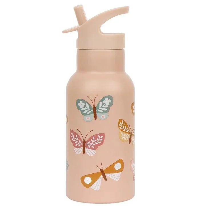 Insulated Stainless Steel Water Bottle w/ Straw