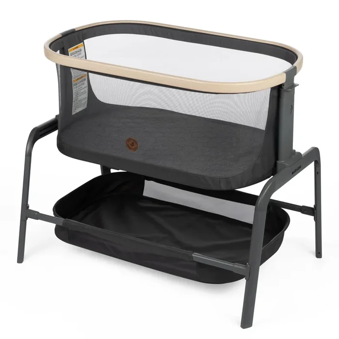 Iora Bedside Bassinet – Stylish Graphite