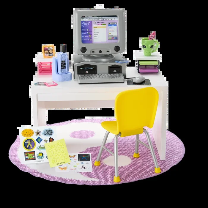 Isabel™ & Nicki’s™ Computer & Desk Set for 18-inch Dolls (Historical Characters)