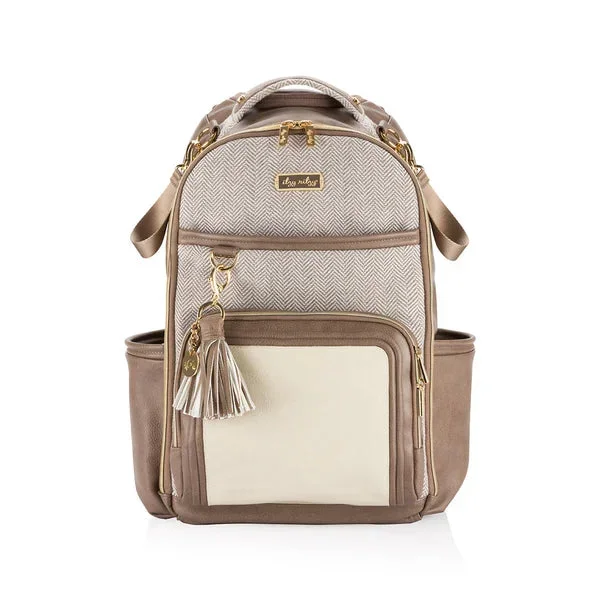 Itzy Ritzy Boss Plus Backpack Diaper Bag | Vanilla Latte