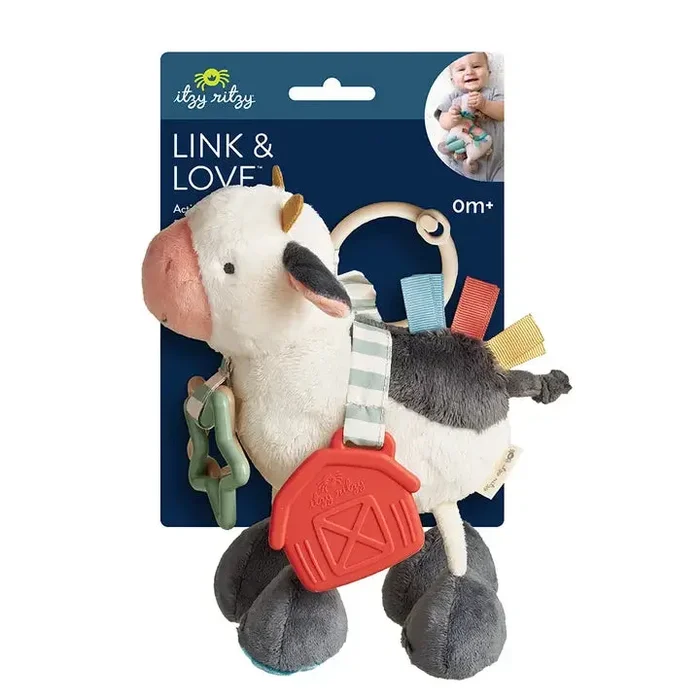Itzy Ritzy Link & Love Activity Plush | Cow