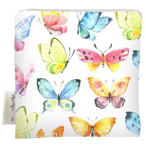Itzy Ritzy Snack Happens Snack Bag – Beautiful Butterflies