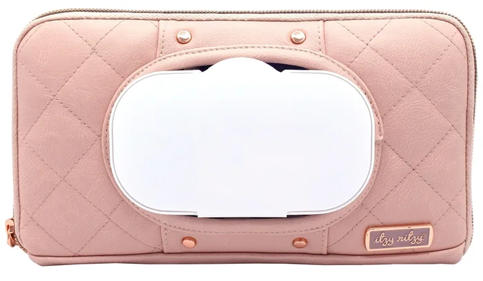 Itzy Ritzy Travel Happens Wipes Case – Blush