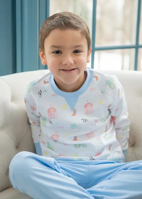 James and Lottie Sam Sweatshirt in Farm Life Knit