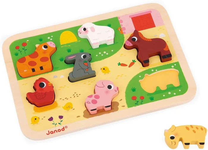 Janod Farm Chunky Wood Puzzle