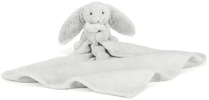 Jellycat Bashful Silver Bunny Soother, 13″