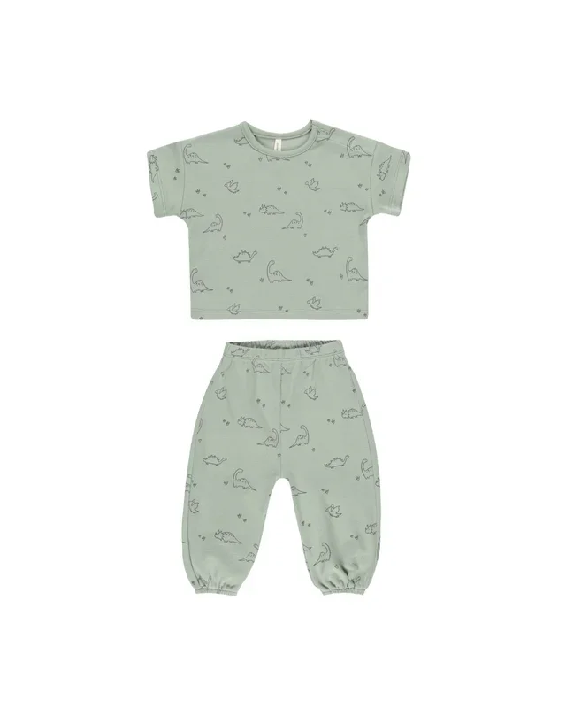 Jersey Tee + Pant Set | Dino