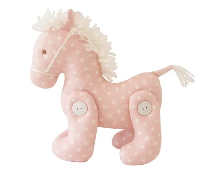Jointed Pony | Pink White Spot