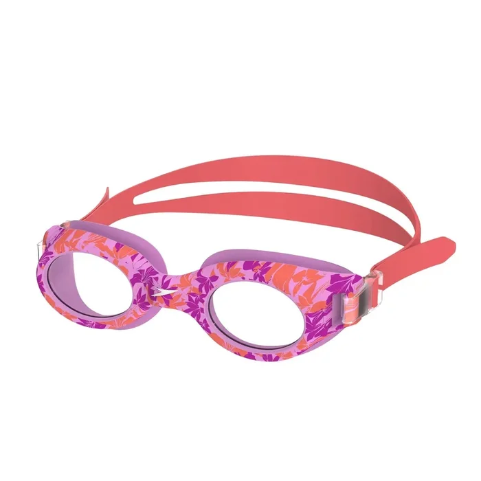 Junior Glide Printed Swim Goggles – Purple/Coral