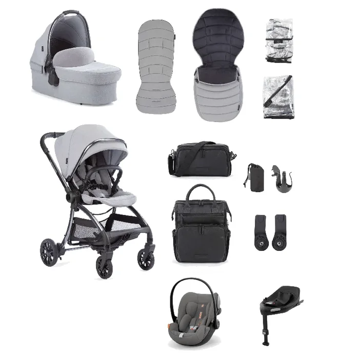 Junior Jones Aylo (Cloud G Plus) Travel System – Pebble Grey/Lava Grey