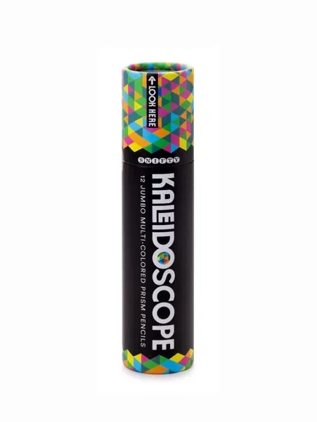 Kaleidoscope Multi-Colored Pencil Tube