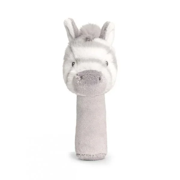 Keeleco Cuddle Zebra Stick Rattle – 14cm